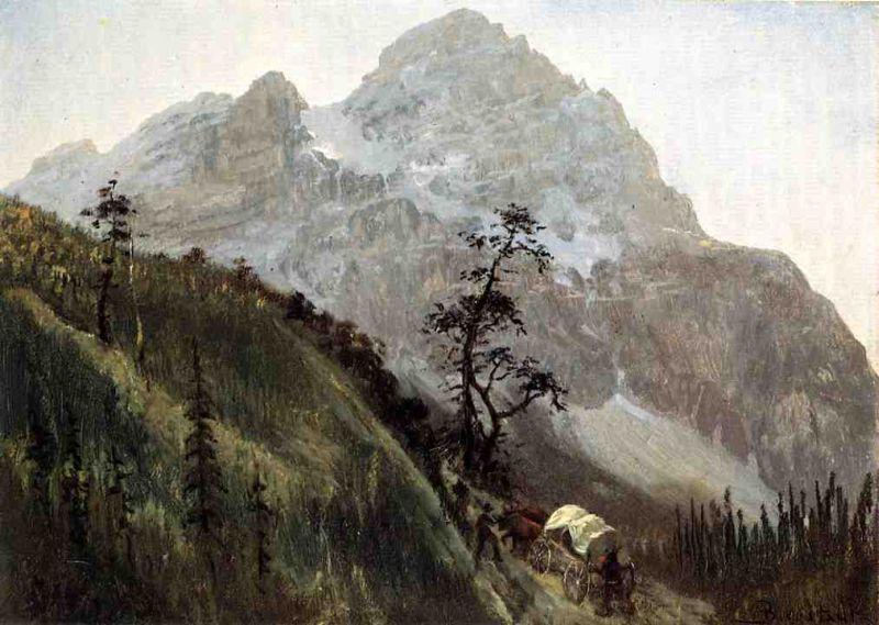 Albert Bierstadt Western Trail - The Rockies